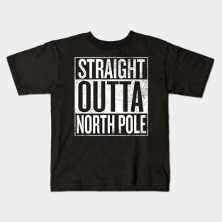 Straight Outta North Pole Kids T-Shirt